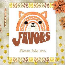 Poster 8x10 favorece Boho Woodland Fox Birthday