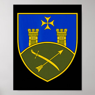 Poster 9º Corpo do Exército (Ucrânia) Militar Ucraniano