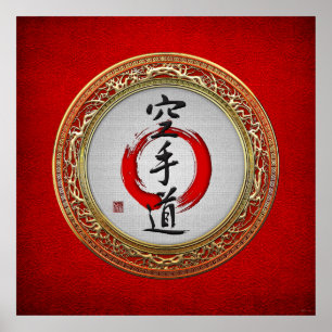 Póster [900] Caligrafia japonesa - Karate-do