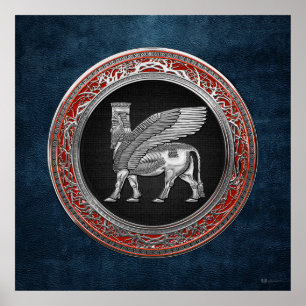 Poster [900] Touro Assírio - Silver Lamaçu