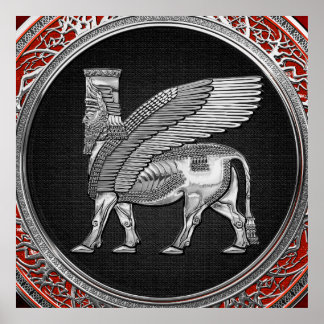 Poster [900] Touro Assírio - Silver Lamaçu
