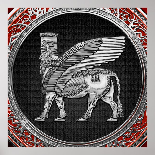 Poster [900] Touro Assírio - Silver Lamaçu (Frente)