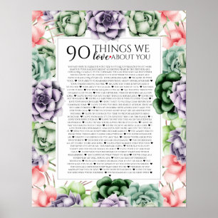 Poster 90 razões pelas quais nós amamos você, 45 Razões,
