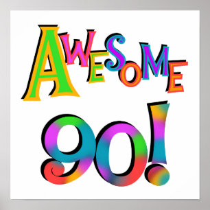 Póster 90 t-shirt impressionantes e Gifs do aniversário