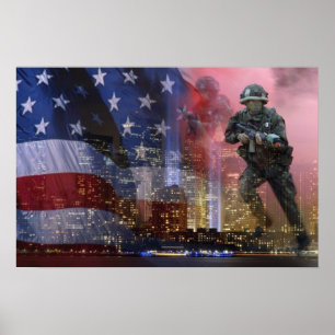 Póster 911 torres gémeas