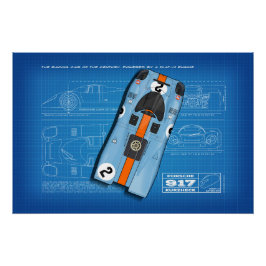 Póster 917 Daytona Blueprint