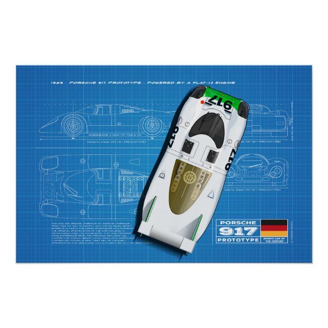 Póster 917 Prototype Blueprint (Frente)