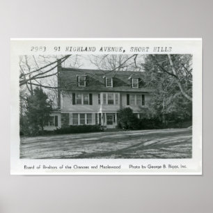 Poster 91 colinas NJ do Short da avenida das montanhas