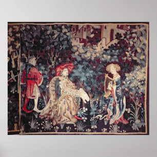 Póster 930 o concerto, tapeçaria do Arras, 1420