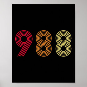 Poster 988 Linha Hotline Health Mental A para Prevenção a