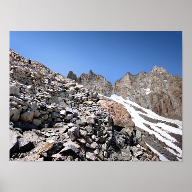 Póster 99 ou 87 Switchbacks para o Mt Whitney 2 (Frente)
