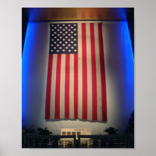 Póster 9/11 de bandeira 8x10 do Pentágono
