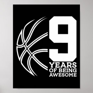POSTER 9 ANOS DE SER INCRÍVEL BASQUETEBOL 9 ANIVERSÁRIO