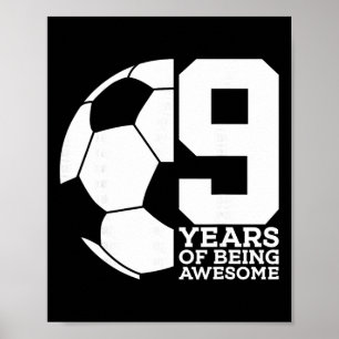 Poster 9 Anos Sendo Incrível Futebol 9º Aniversário _1