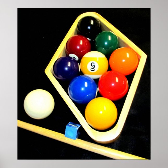 PÓSTER 9 BILLIARDS PISCINA ART (Frente)