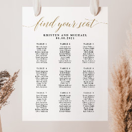 Poster 9 Convidados do Mesa 90 Encontre seu Gráfico de as