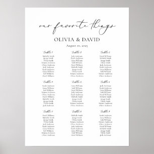 Poster 9 Mesa Simples Nossas Coisas Favoritas Sentando Gr