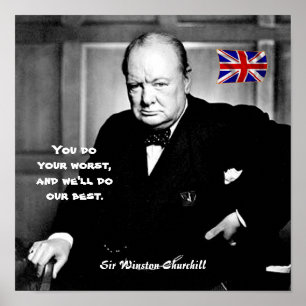 Poster #9 - "Você faz o seu pior..."