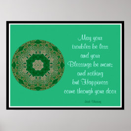 Póster A05 Celtic Kaleidoscópic Mandala - Bênção Irlandes