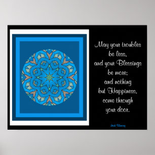 Póster A05 mandala Kaleidoscopic celta - irlandês