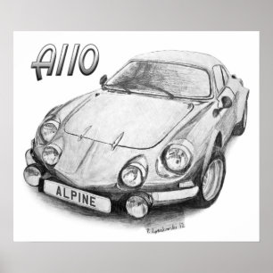 Póster A110 alpino