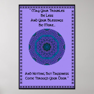 Poster A37 Nó Celta Caleidoscópico Mandala.6