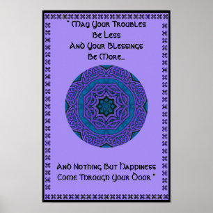 Poster A37 nó celta Mandala.6 Kaleidoscopic