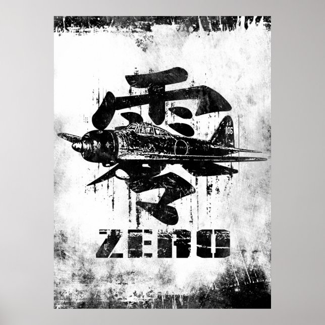 Poster A6M Zero (Frente)