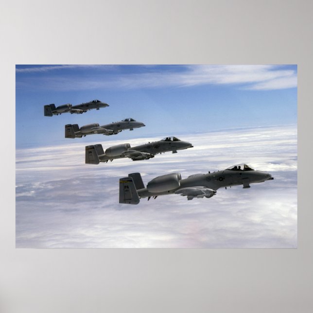 Poster A-10 Aeronave Thunderbolt II (Frente)