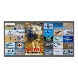 Póster A-10 THunderBOLT II "MONTAGE"