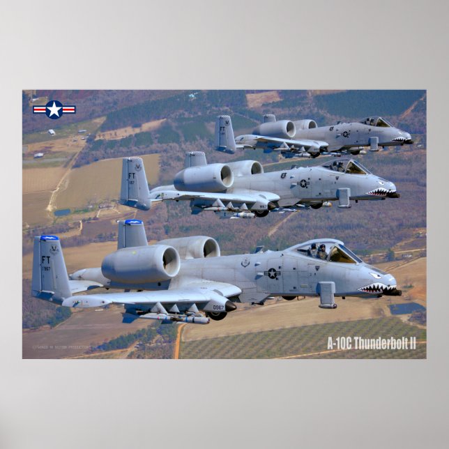 Poster A-10C THunderBOLT II (Frente)