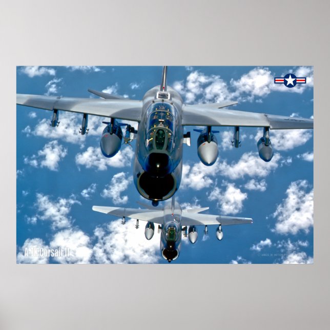 POSTER A-7K CORSAIR II (Frente)