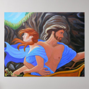 Póster A abducção de Persephone - de Hades e de