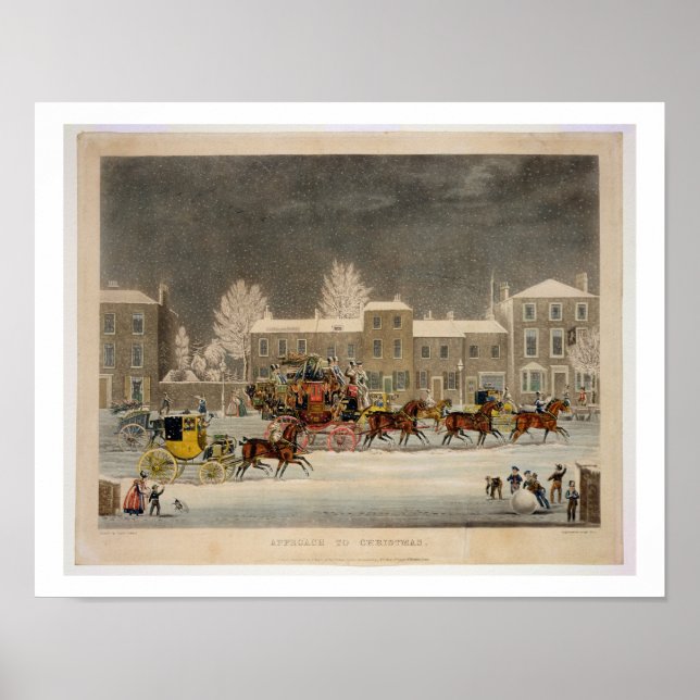 Póster A abordagem ao Natal, gravada por George Hunt (Frente)