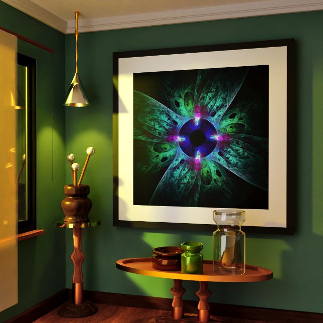 Póster A Abstrato de Olhos (The Eye Abstract Art Poster)