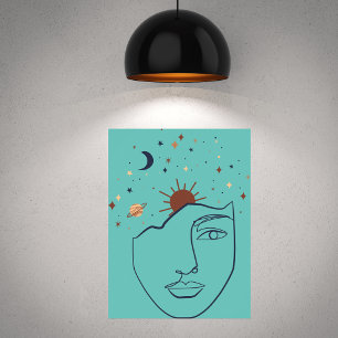 Poster A abstrato e as estrelas