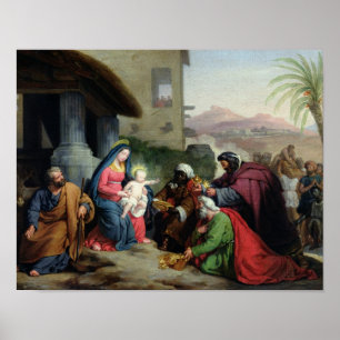 Póster A adoração dos Magi, c.1833-36