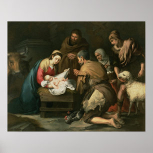 Póster A adoração dos pastores, c.1650