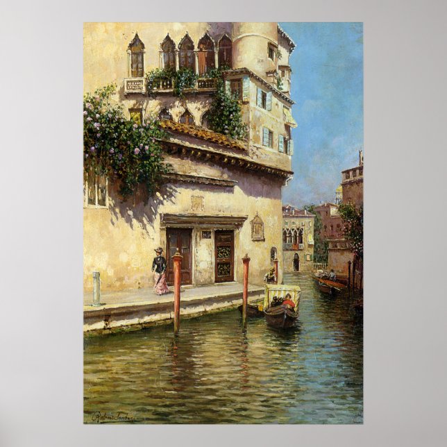 Póster A água do fundo veneziana (Frente)