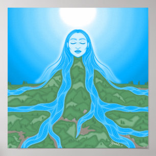 Poster A água é a vida