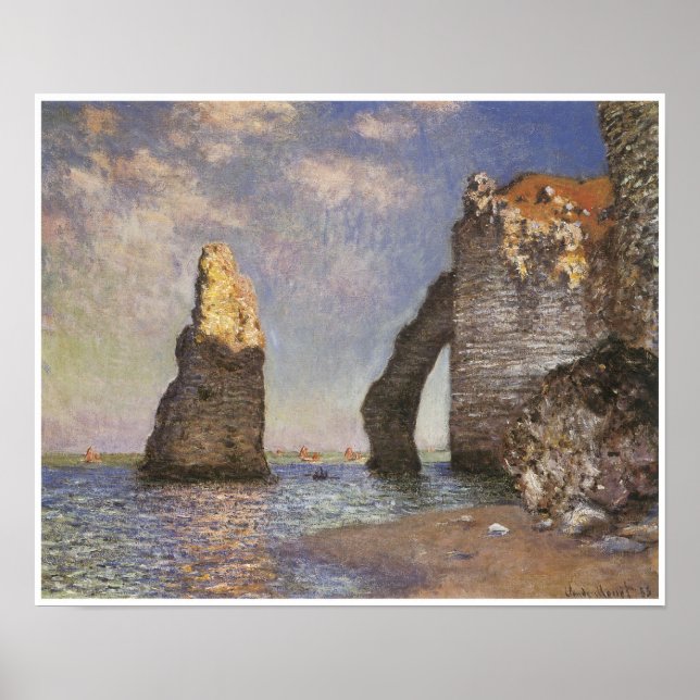 Poster A Agulha, Etretat, 1885 (Frente)