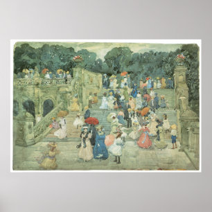 Póster A alameda, Parte central, Maurice Prendergast 1901