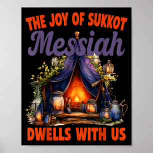 Poster A Alegria do Sukkot Messias Mora Conosco Ho Judaic