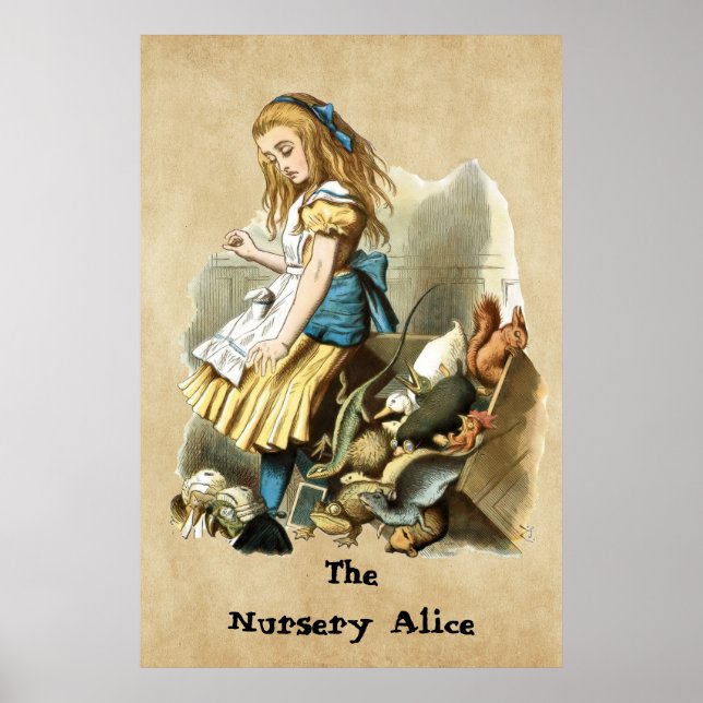 Poster A Alice para Bebés, Aventuras de Alice no País das (Frente)
