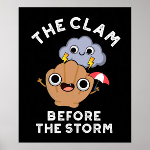 Poster A Alma Antes Do Tempo Da Tempestade Pusera A Escur