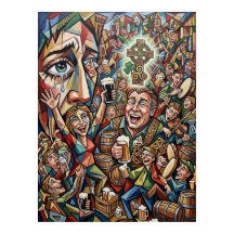 A Alma da Irlanda: Pub Cubista e Arte da Cruz Celt