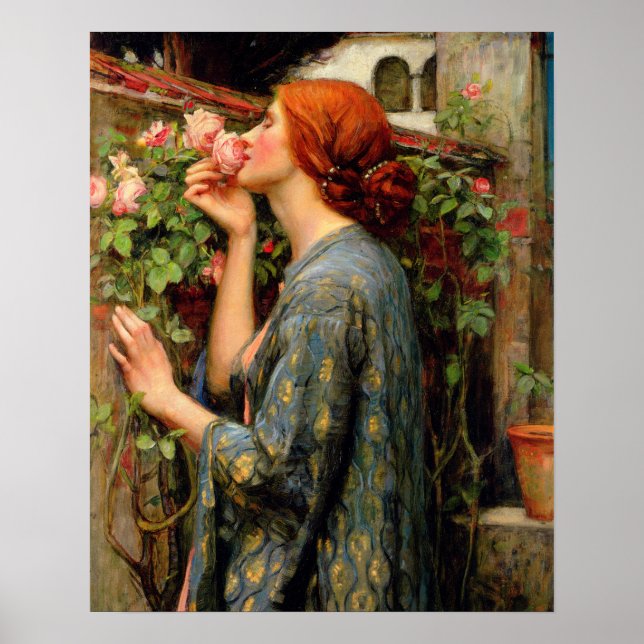 Poster A Alma da Rosa - John William Waterhouse (Frente)