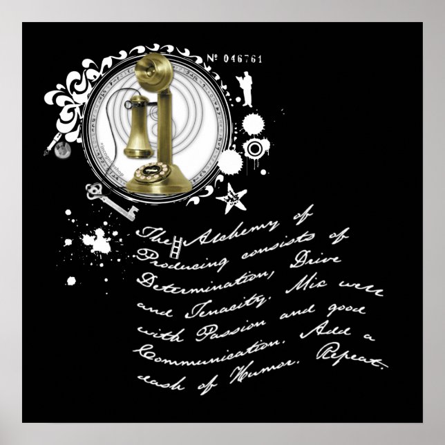 Póster A Alquimia da Produção (Frente)