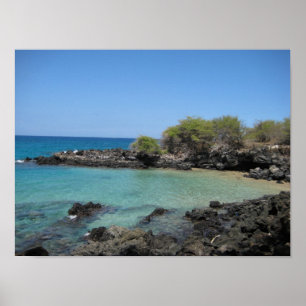 Póster "A angra" na praia de Hapuna