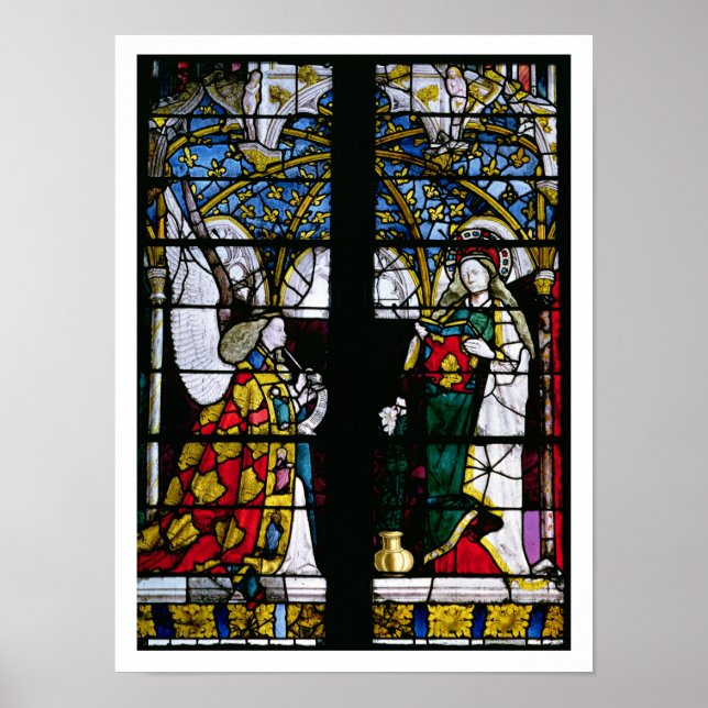 Póster A Anunciação, da Capela de Jacques Coeur (Frente)